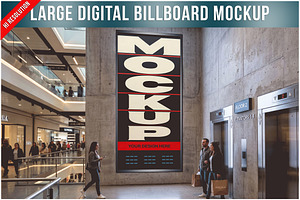 Large Digital Billboard Shopping PSD, a Product Mockup by Bruno's Shop