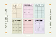 Daily, Project, Goal Planner Set, a Stationery Template by Artflorara (Thumbnail 3 of 8)