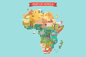 Africa tourist map