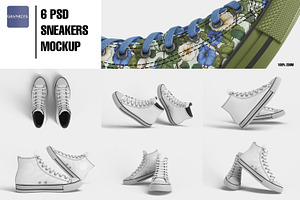 Sneakers Mockup 6 PSD Sandal Mockup