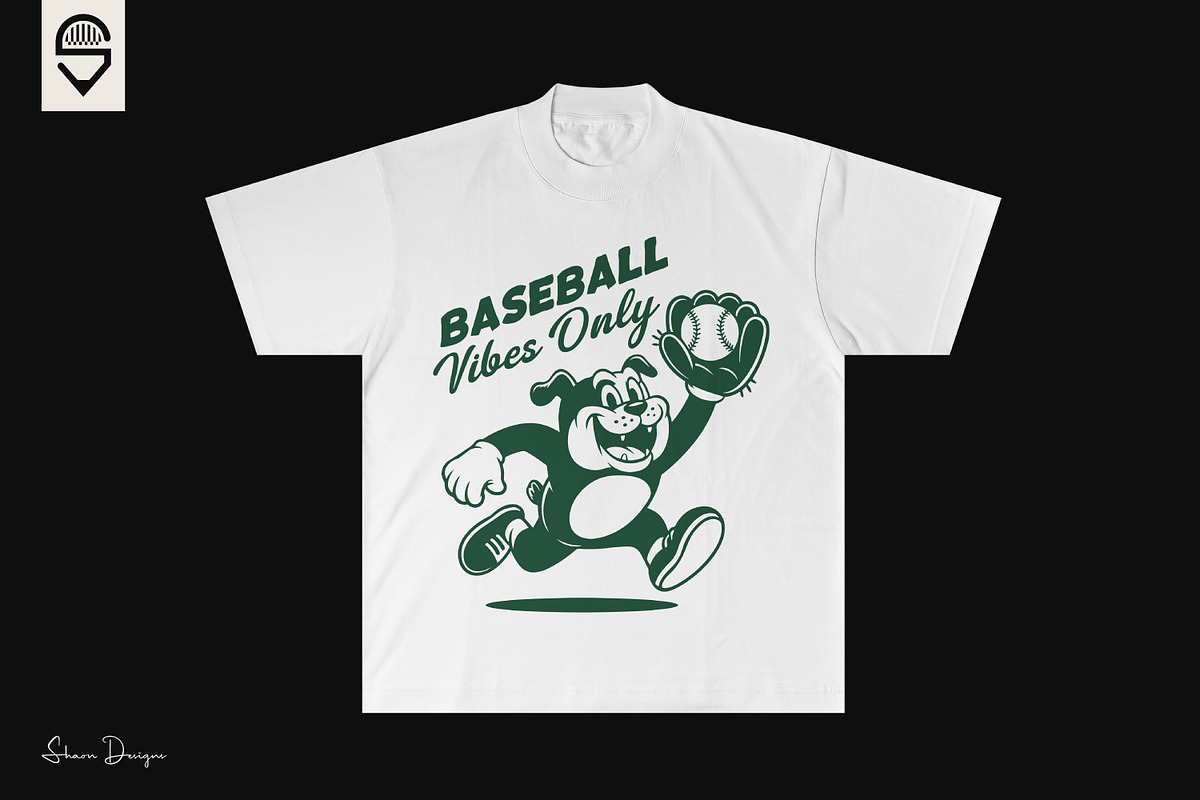 Funny Dog Mascot — Catching Baseball, a Sport Illustration by shaondesigns (Photo 2 of 4)