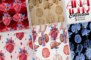 Collection of watercolor organs, a Decorative Illustration by Ekaterina Glazkova (Thumbnail 8 of 8)