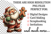 Whimsical Santa Clipart, an Illustration by Daily.Designs (Thumbnail 2 of 5)