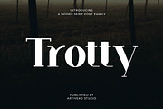 Trotty Elegant Serif Font Family, a Serif Font by Artiveko (Thumbnail 1 of 8)
