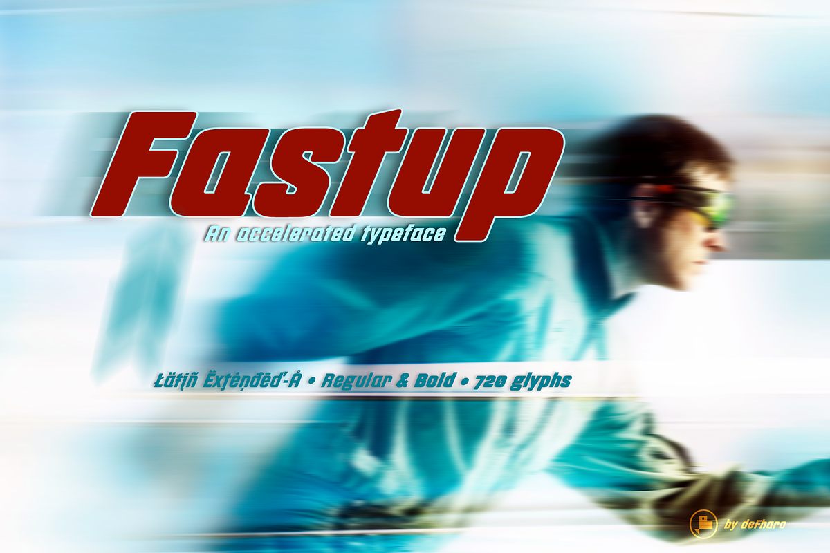 Fastup accelerated typefaces, a Sans Serif Font by deFharo (Photo 2 of 8)