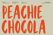 Peachie Chocola – Handwritten Font, a Handwritten Font by decographstud (Thumbnail 1 of 10)