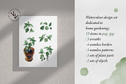 3 herbs in flowerpots watercolour, an Illustration by vivo e verde (Thumbnail 2 of 11)