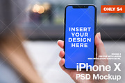 iPhone X PSD Mockup, an iPhone Mockup by StartMockups.com (Thumbnail 2 of 2)