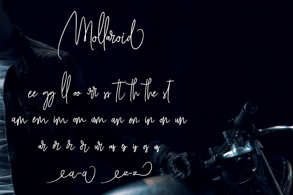 Mollaroid | Signature Font preview 8