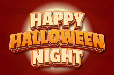 Happy Halloween Night Text Effect