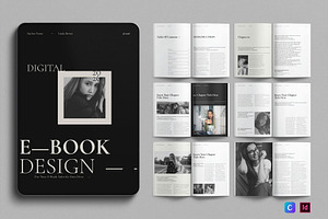 Digital E-Book Design Template, a Magazine Template by E-Type
