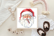 Quirky Santa Claus Head Clipart, an Illustration by CraftArtStudio (Thumbnail 6 of 6)