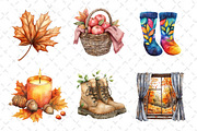 Autumn Clipart Cozy Fall Clipart, an Icon by Dream Creation (Thumbnail 5 of 6)