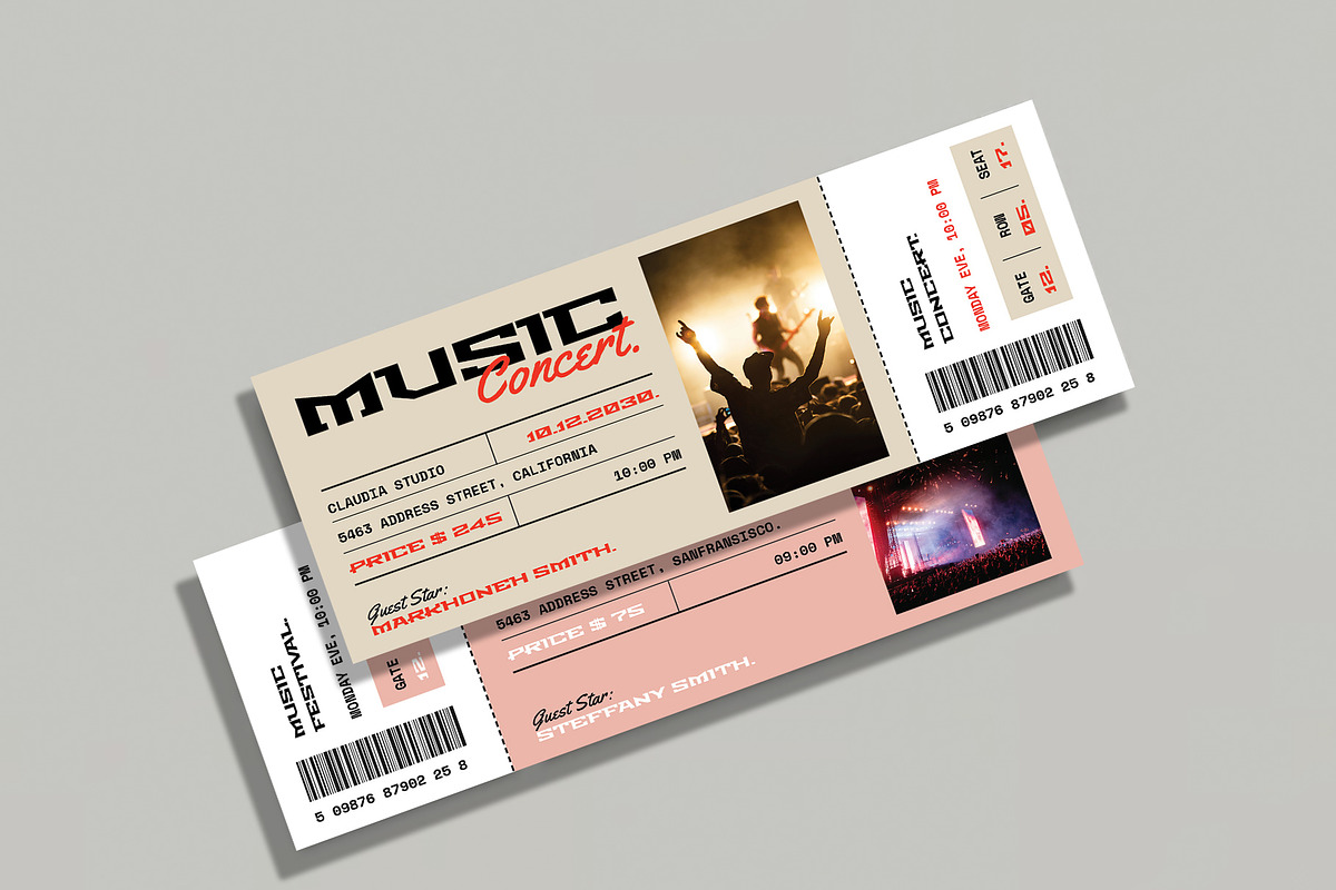 Ticket, a Flyer Template by Occy Design (Photo 3 of 5)
