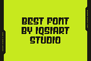 Rolbok - Techno Font, a Sans Serif Font by Iqsiart Studio (Thumbnail 4 of 6)