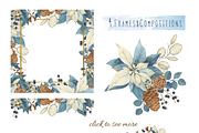 Frosty winter watercolor set, an Illustration by PS_patterns (Thumbnail 3 of 5)