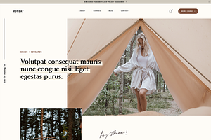 Monday: Squarespace 7.1 Template