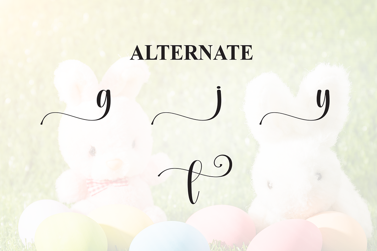 Easter Bunny | Script Font, a Handwritten Font by Scratchones (Photo 8 of 9)