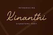 Kinanthi - Signature Font, a Font by Gumrega Studio (Thumbnail 1 of 8)