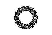 Leaf Laurel Wreath Frame Bundle, an Illustration by Gaye Art (Thumbnail 33 of 51)