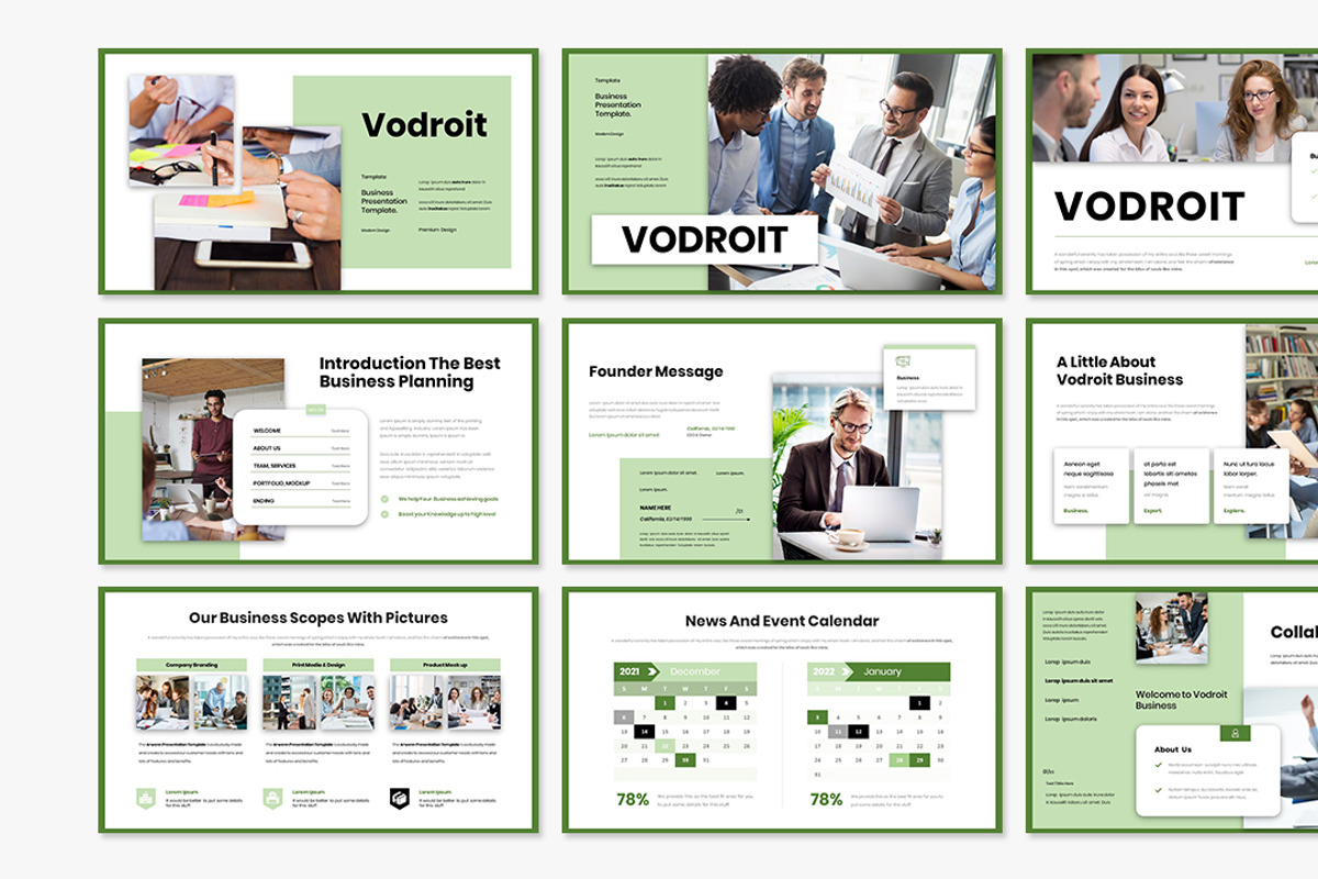 Vodroit Business Presentation, a Presentation Template by Analogous Temp (Photo 2 of 5)