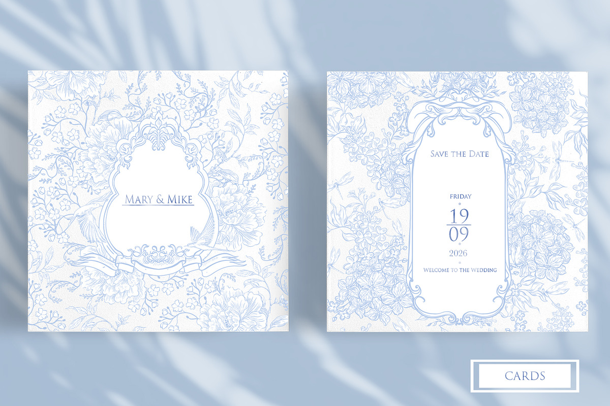 TOILE DE JOUY BLUE & BLACK, an Object Graphic by Knopazyzy (Photo 5 of 19)