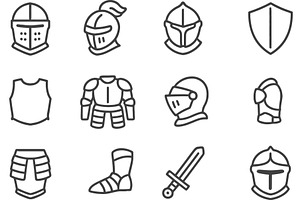 Vector illustration of line icons, an Illustration by ZinetroN