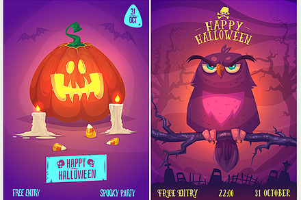 Halloween posters set5