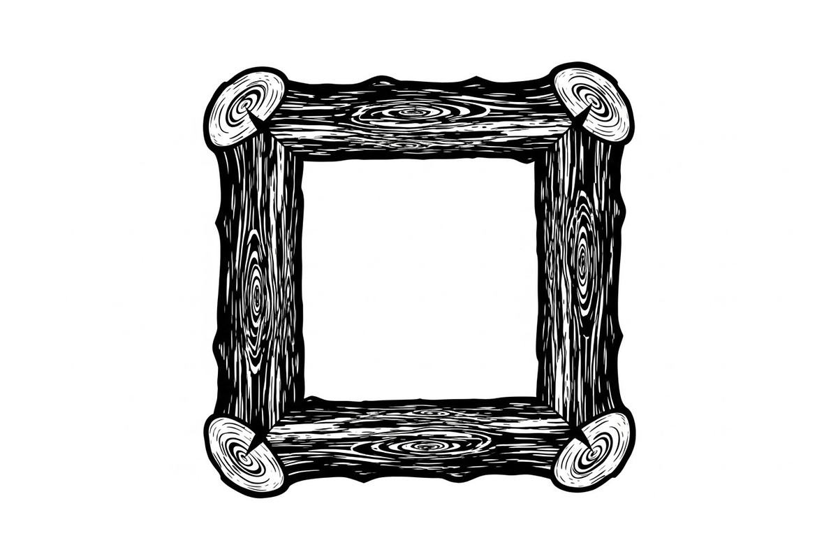 Rustic Wood Slice Frame Bundle, an Illustration by yasushie (Photo 26 of 31)