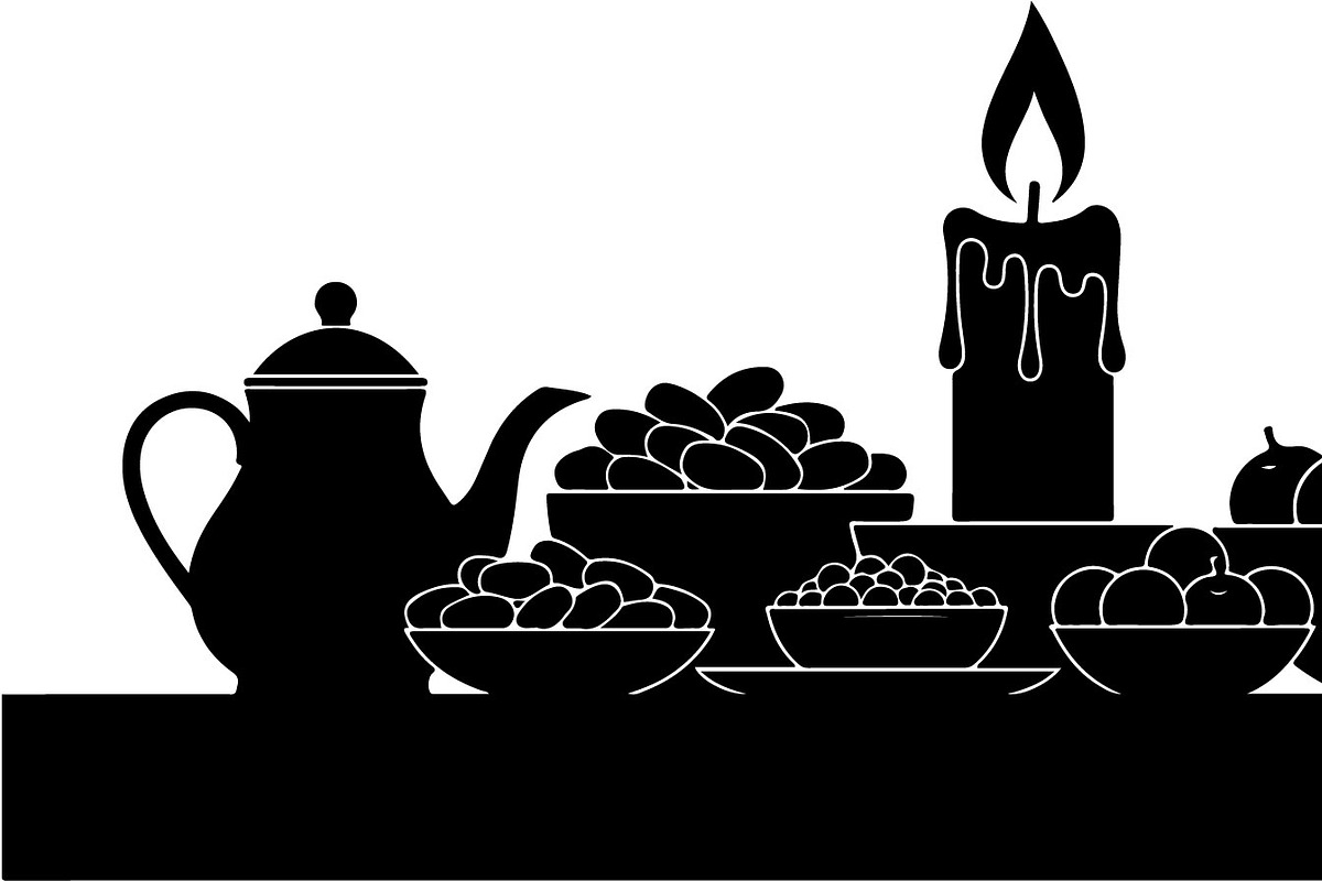 50 Ramadan Iftar Silhouette Bundle, an Illustration by Gfx_Store (Photo 49 of 49)