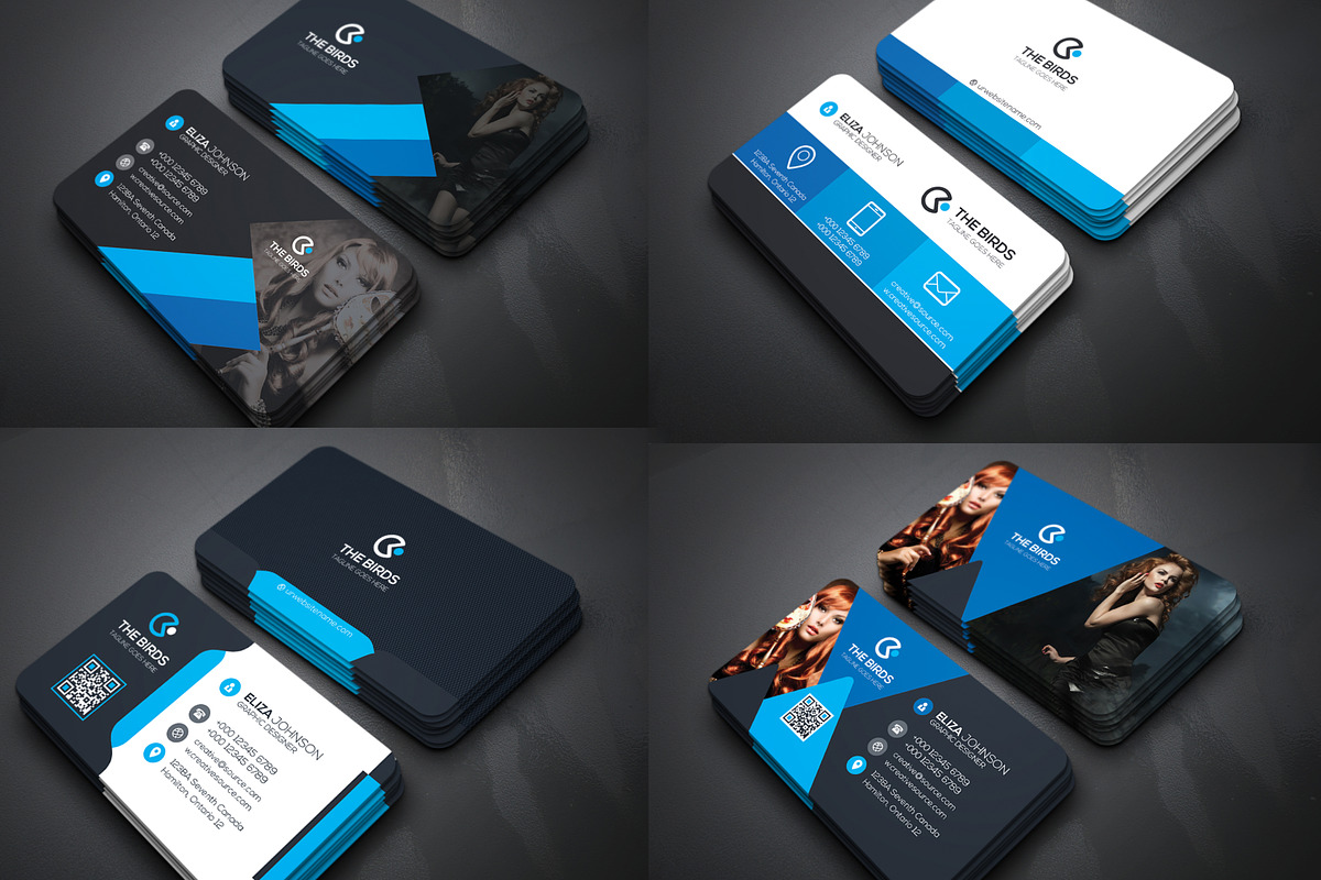 100 Business Cards Bundle, a Business Card Template by Genereux Art (Photo 5 of 11)