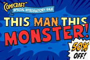 This Man This Monster, a Font by Comicraft Fonts (Thumbnail 1 of 6)