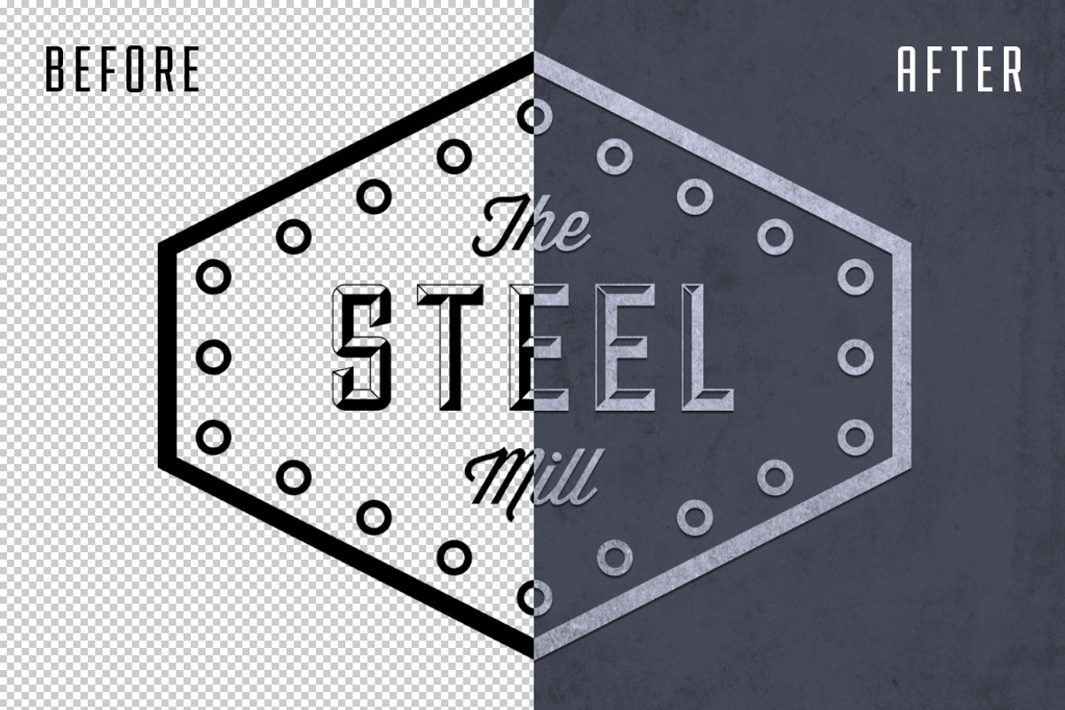 Industrial Texture Generator PSD, a Layer Style Add-On by Build Interactive (Photo 2 of 5)