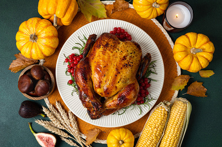 Roasted chicken for Thanksgiving Day, a Food & Drink Photo by LanaSweet