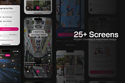 Flick - Social Media UI KIT, a Device Mockup by Odama (Thumbnail 4 of 6)