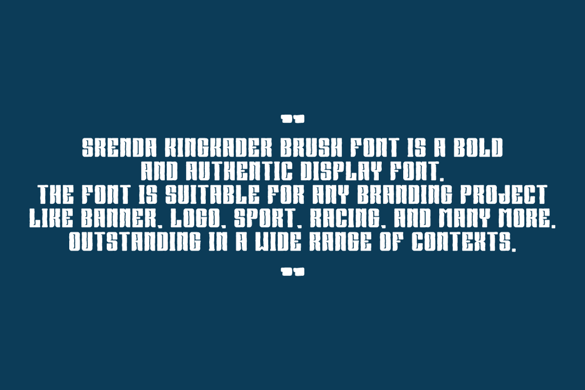 Srenda Kingkader Brush, a Handwritten Font by QR Design Studio (Photo 6 of 10)