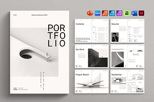 Architecture Portfolio Template, a Brochure Template by DesignCrest
