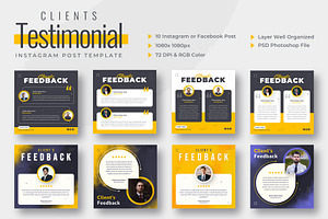 Feedback or Review Instagram post
