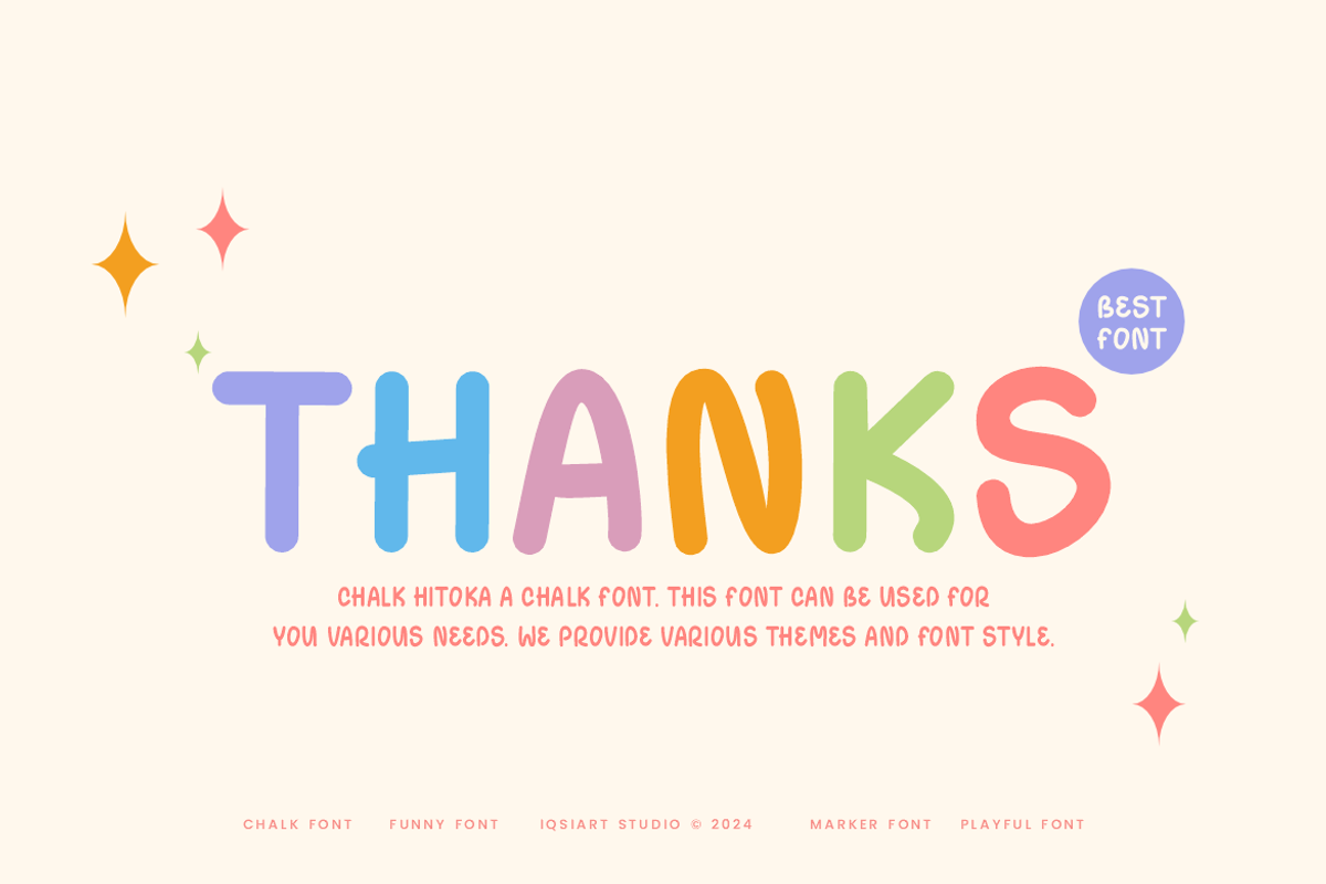 Chalk Haxego - Kids Font, a Sans Serif Font by Iqsiart Studio (Photo 6 of 6)