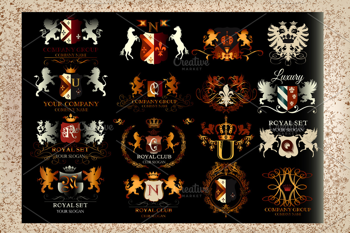 Collection of vector logotypes, a Branding & Logo Template by FleurArt (Photo 2 of 5)