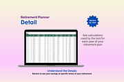 Retirement Planner - Google Sheets, an App Template by Ardent Workshop (Thumbnail 6 of 7)