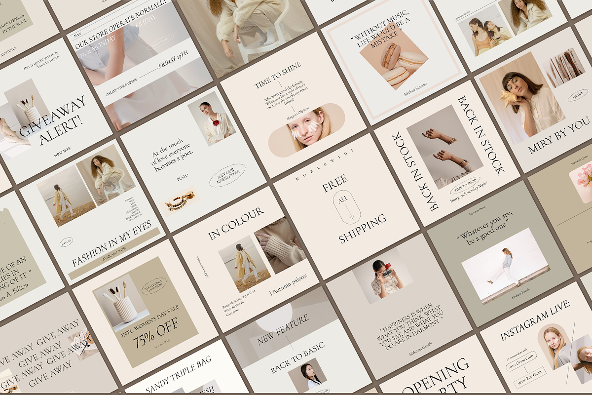 Miri Social Media Pack Canva PS, a Social Media Template by Kimo Studio (Photo 10 of 12)