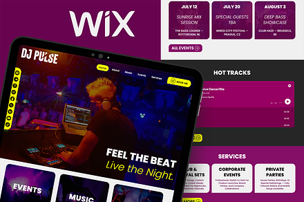 DJ & Music Producer Website Template
