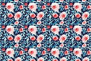 Coral, turquoise and navy, a Pattern Graphic by Anya-D (Thumbnail 3 of 5)