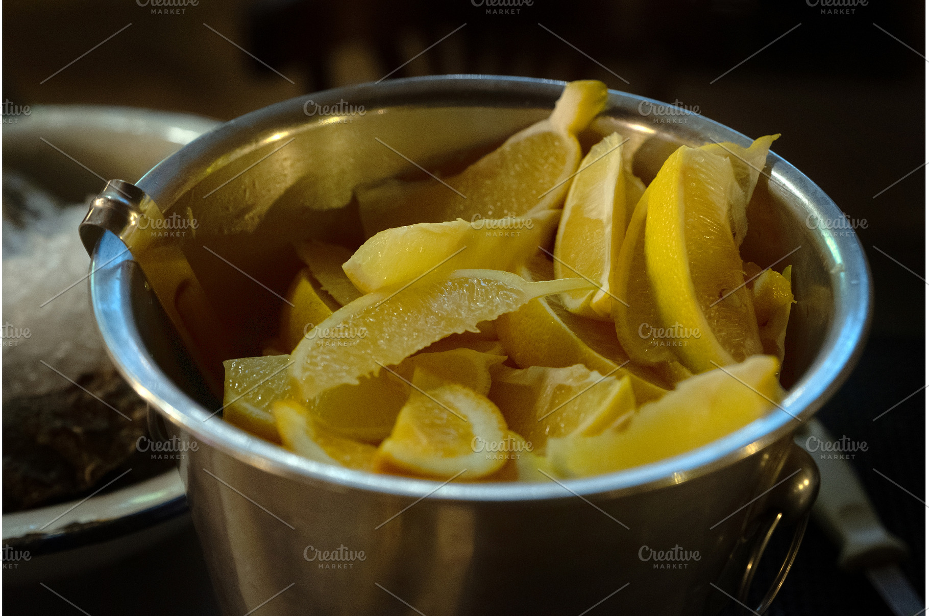 Bucket of Fresh Lemon Slices Ready, a Food & Drink Photo by Rohan Photography
