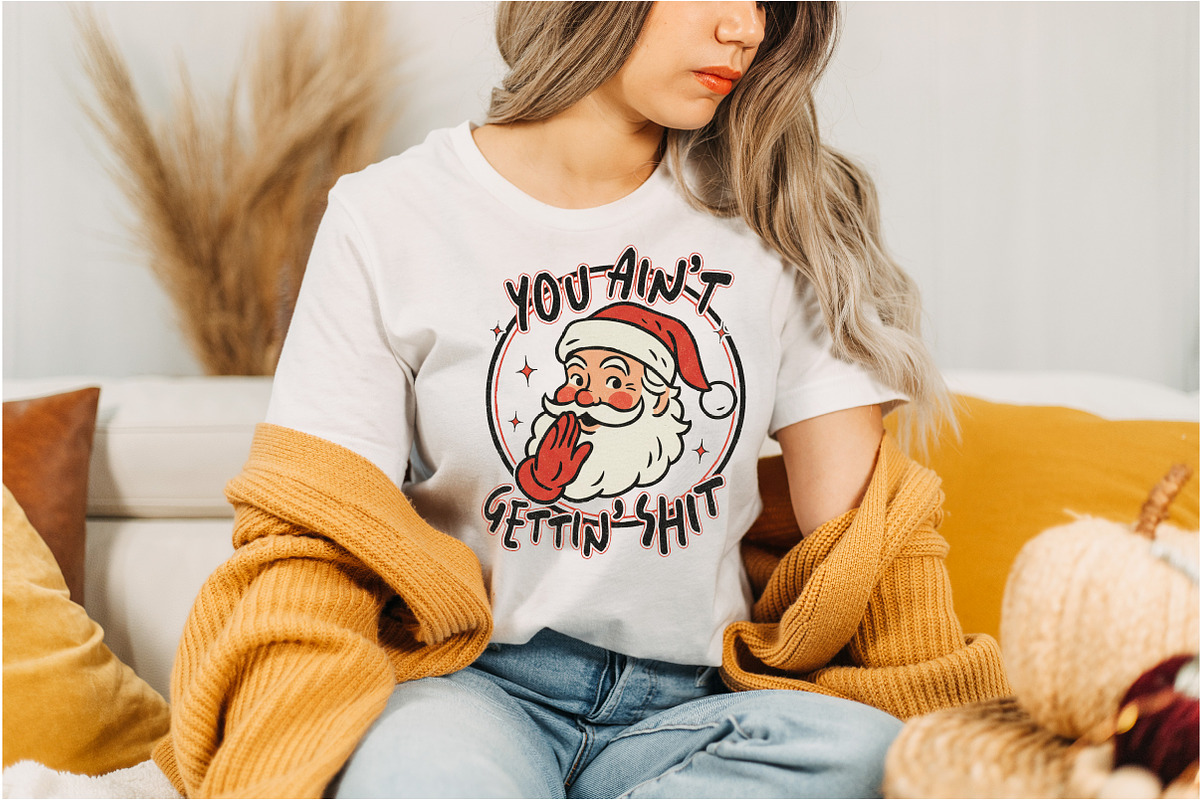 Funny Christmas Sarcastic Santa Png, an Illustration by Designking (Photo 5 of 6)