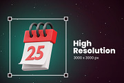 Christmas 3D Icons, an Object 3D Model by Rakata Studio (Thumbnail 3 of 6)