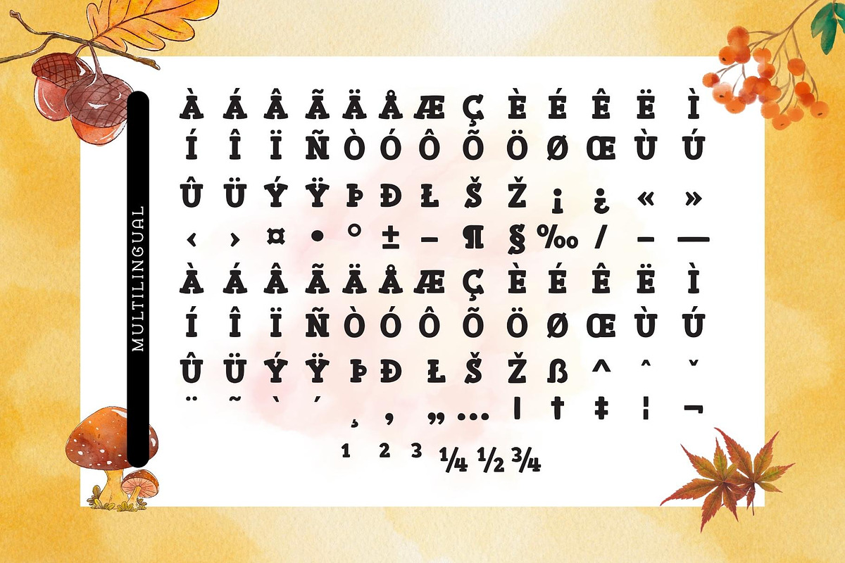Fox Pumpkin Font, a Slab Serif Font by Fox7 By Rattana (Photo 10 of 10)