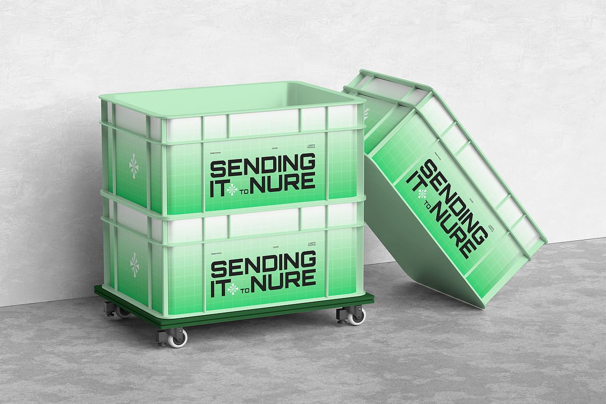 Plastic Crates Mockup, a Product Mockup by Neermana (Photo 5 of 7)