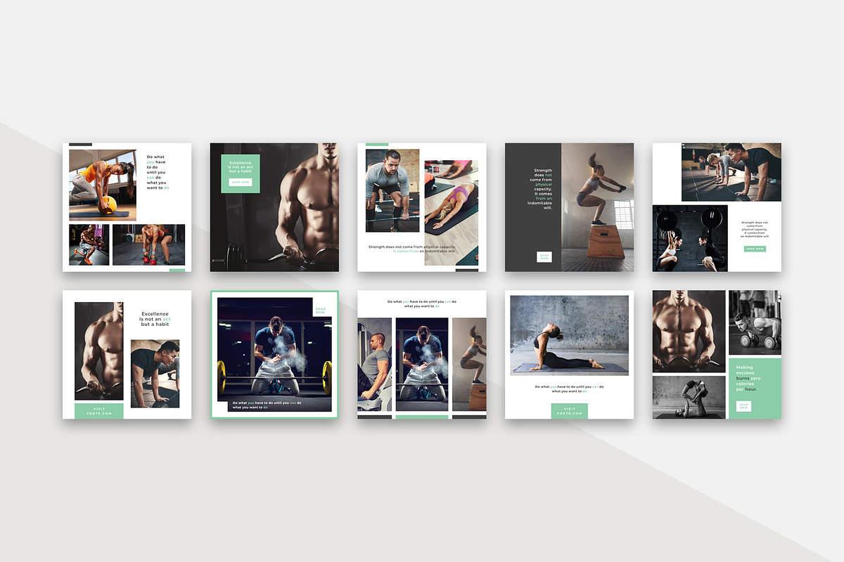 Forte Social Media Pack, a Social Media Template by SlideStation (Photo 3 of 6)